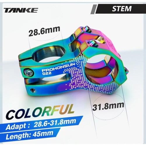 31.8mm Bicycle Handlebar Stem 45mm Short Riser Aluminum Alloy Bicycle MTB Road Bike