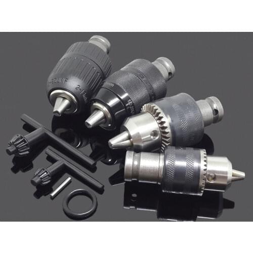 1.5-10 OR 1.5-13MM Drill Metal Chuck Key Drilling Adapter Converter SDS Adaptor Hardware Tool Accessories Wrench Conversion 1/2"