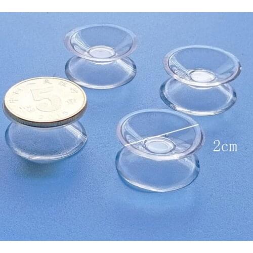 New 10 Pcs Double Sided Suction Cup - Sucker Pads For Glass, Cup Suction Plastic Small Cup Suction Without Plastic Trace Pv I1J7