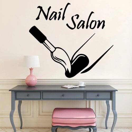 Beauty Salon Nail Salon Decor Wall Sticker Manicure Vinyl stickers For Girls Decal