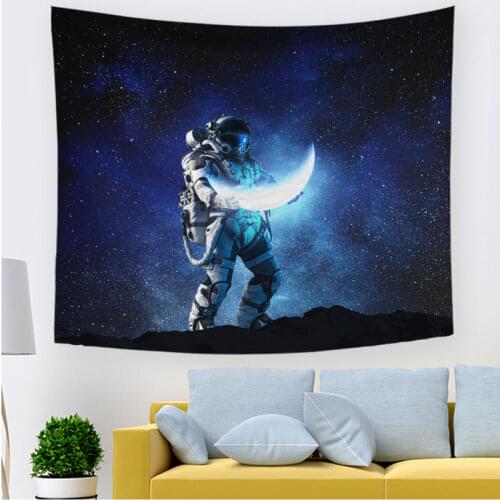 New Creative Space Science Fiction Background Cloth Astronaut Fashion Starry Tapestry Boho Decoration Home Decor Boho Decor