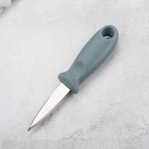 Wholesale Kitchen Accessories Stainless Steel Oyster Knife Plastic Handle Oyster Shucking Shell Knife Kitchen Seafood Food Tool