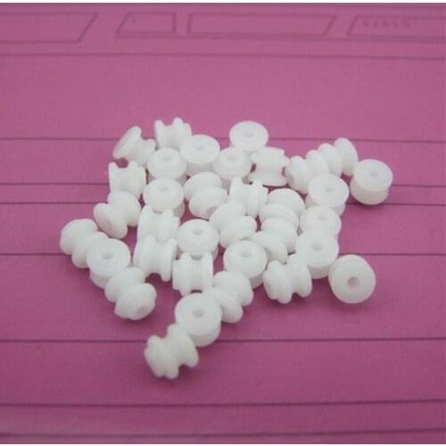 50Pcs Plastic Gear 62A Pulley Diameter 6MM Aperture 2MM Spare Parts for Boat Model Racing DIY Toys