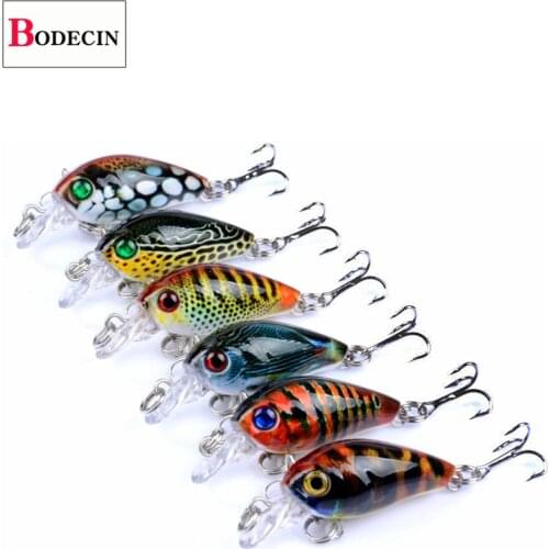 Fake/Hard/Artificial/Crank Bait For Fishing Lure/Tackle/Wobblers/Crankbait Swimbait Carp/Topwater/Trout/Mini Lures 3D Eyes Fish