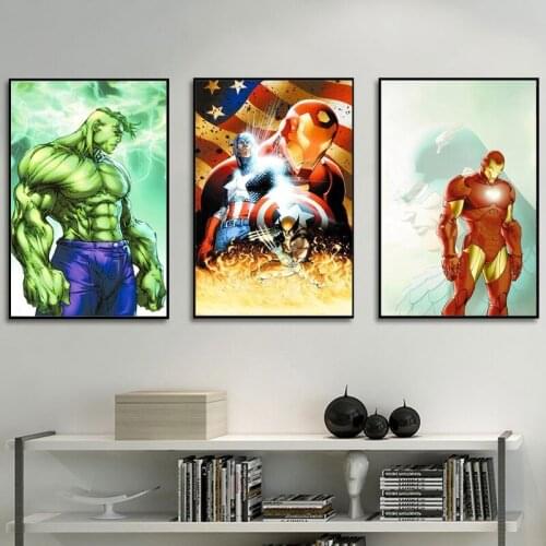 Full Square&Round Diamond Painting Avengers Superhero Marvel Movie Diamond Embroidery Mosaic Cross Stitch Kits Home Decor Gift