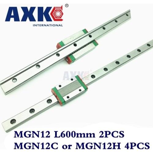 Sale Steel Rodamientos Ball Bearing Bearing 2pc 12mm L 600mm Mgn12 Linear Guide Rail + 4pc Mgn Mgn12c or MGN12H Blocks Carriage