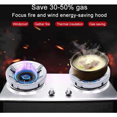 Stainless Steel Fixed Energy Saving Wind Shield Mesh Cover For Gas Cooker Gas Stove Torch Net Windproof Round Mesh Kitchen Tools