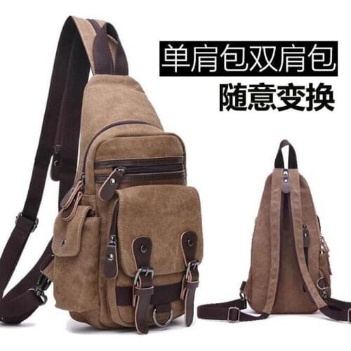 08271517 yesetn bag casual canvas vintage backpack double shoulder small bag