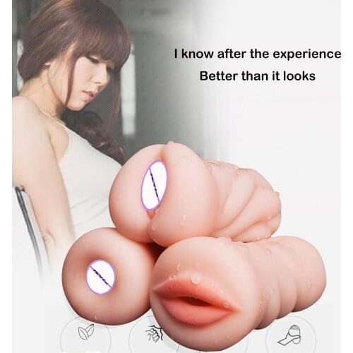 Vagina for Men Toy Sex Toys 4D Realistic Deep Throat Male Masturbator Silicone Artificial Vagina Mouth Anal Oral Erotic Anus New