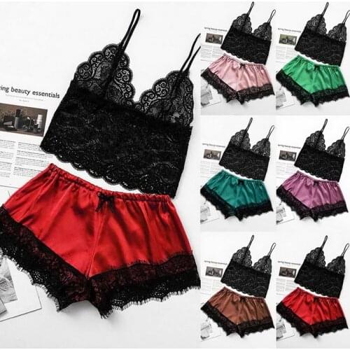 Womens summer suit pajamas Sleepwear home service loose casual printed pajama set woman 2 pieces suits with T-shirt and shorts