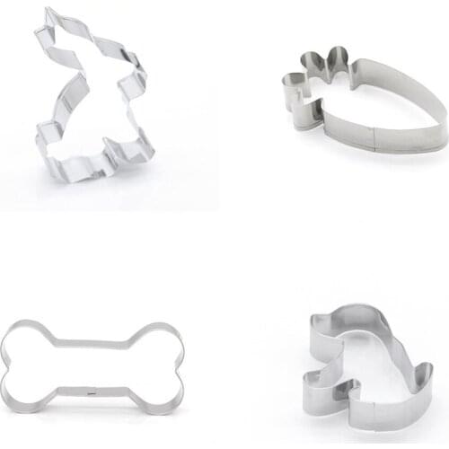1pc Cute Cookie Cutter Stainless Animal Shape Cookie Mold Cake Mold Metal Cookie Cutter Cookie Decorating Baking Tools for Cakes