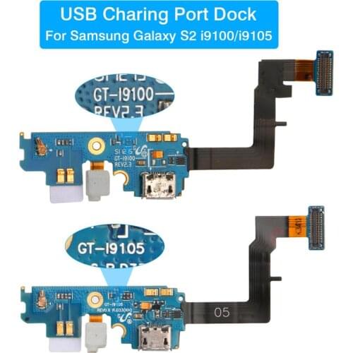 1PC Original USB Charing Port Dock For Samsung Galaxy S2 i9100 i9105 Charger Connector Flex Cable Accessories Replacement Part