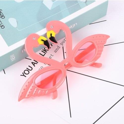 100pcs Hawaii party Pink Flamingo Glasses Novelty Birthday Flamingos Sunglasses Hen Night Bachelorette Event Party Supplies