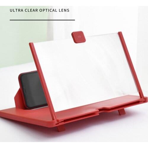 12" 3D Enlarger Video Amplifier Folding Mobile Phone Screen Magnifier Stand Display Eyes Protection Holder For Smartphone