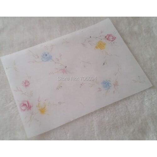 15x21cm(5.91''x8.27'') flower printing Handmade Soap Wrapping Paper Printed gift wrapping paper custom packing paper 200pcs/lot