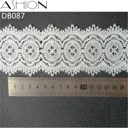 2 yards 7CM white Embroidered Lace Fabric DIY skirt hem Dance costumes Garment Accessories lace trim Sewing Craft LP-DB087