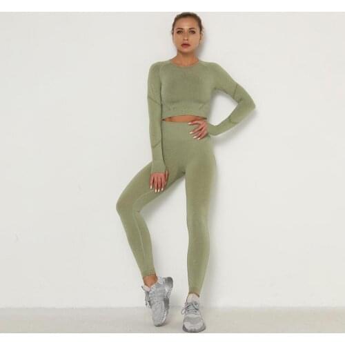 2021 Huanwei Sexy Four Pieces Purple Color High Waist Leggings And Bra Set Custom Logo Yoga Suit