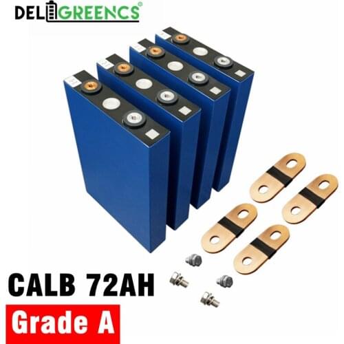 32PCS CALB 3.2V 24V 36V 48V 72AH Lifepo4 Battery Cells with Aluminum shell for E-trick ,boat, Solar systerm New from factory