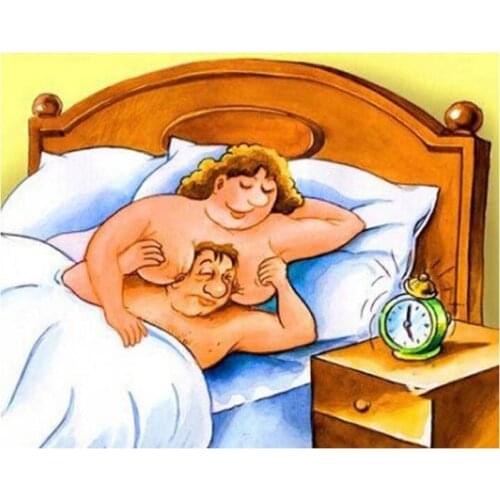 Nude man and wife Diamond Painting Full Square/round drill Mosaic Pictures of Rhinestones 5d diy Diamond Embroidery sale