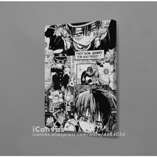 Hanako Kun Anime Collage Decoration Prints Canvas Home Decor Dorm Living Room Bedroom Poster Painting Wall Art
