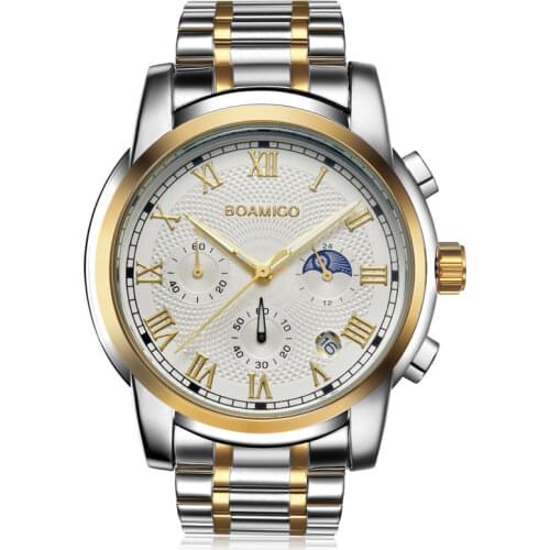 Watches Men Luxury Brand Chronograph Men Sports Watches Waterproof Full Steel Dress Quartz Mens Watch Relogio Masculino