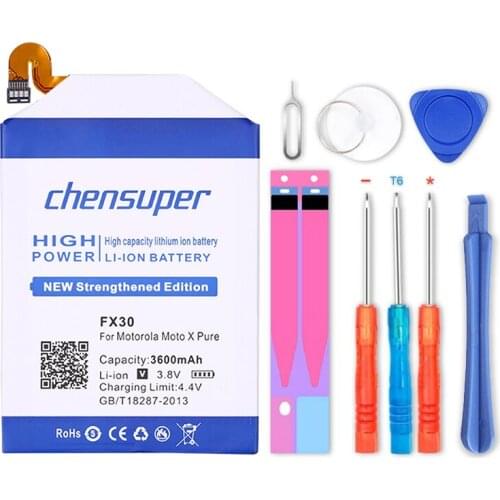 Chensuper 3600mAh FX30 For Motorola Moto X Pure Edition X Style Pure X Style X+2 XT1570 XT1572 XT1575 Battery+Tracking Number