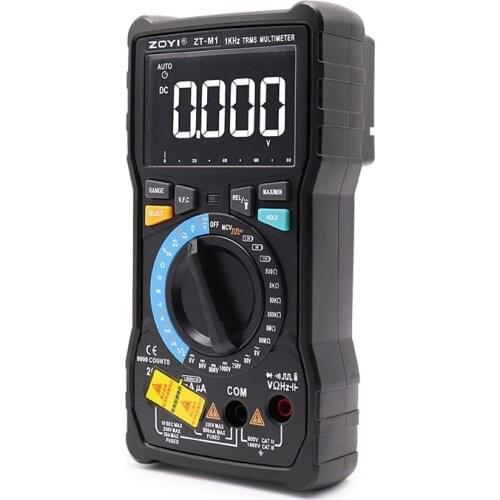Dual mode true RMS digital multimeter AC and DC voltage current temperature frequency better than ZT-X RM409B