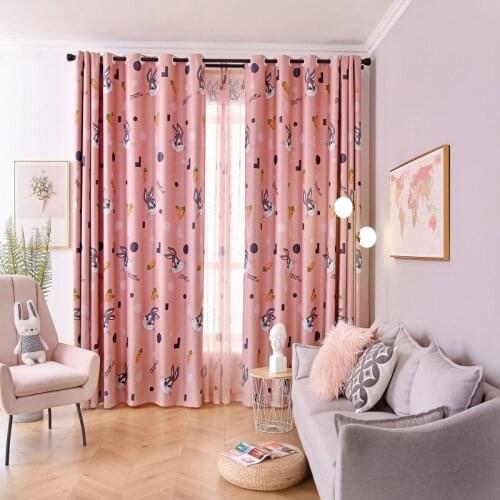 Cartoon Childrens Cute Curtain Printing Finished Custom Finished Curtains for Living Room Bedroom Window Tulle Home Decoration