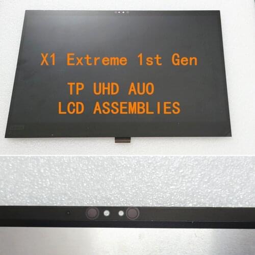Laptop LCD Touch Screen For Lenovo Thinkpad X1 Extreme 1st Gen 20MF 20MG 15.6inch UHD 4K FRU 01YU648 LCD ASSEMBLIES
