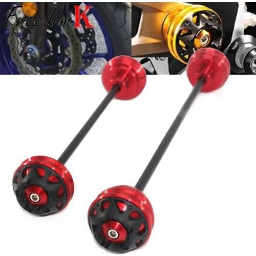 For YAMAHA MT-09 MT09 MT 09 FZ-09 FZ09 2014-2020 2019 2018 Motorcycle Front & Rear Wheel Fork Axle Sliders Cap Crash Protector