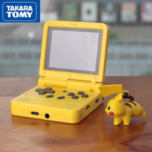 TAKARA TOMY Pokemon Retro Game Console Open Source Flip Handheld Handheld Handheld Arcade Portable Folding IPS Screen Pokemon