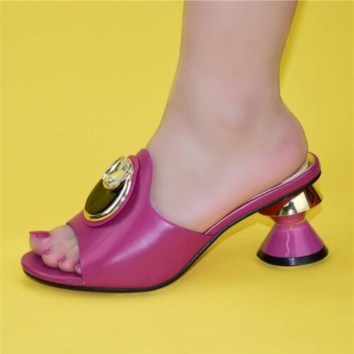 Italian high heel slippers for wedding sexy platform pumps Italy in womens high quality African wedding shoes women