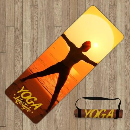 1850x680x1.5mm Yoga Mat Pose Printed Women Pilates Fitness Workout Mat Suede Natural Rubber Non-slip Sport Mat Gymnastics