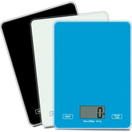 Tempered GlassFood Baking Scale Mini Small 5kg / 1g Kitchen Electronic Scale Household Glass Kitchen Scale Tools