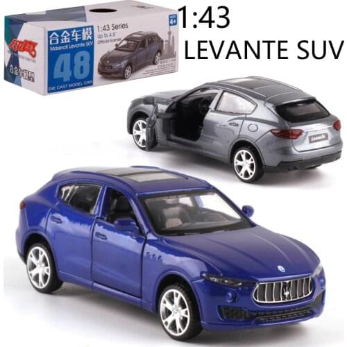 1:43 Scale MasalatiSUV Alloy Pull-back car Diecast Metal Model Car For Collection Friend Children Gift