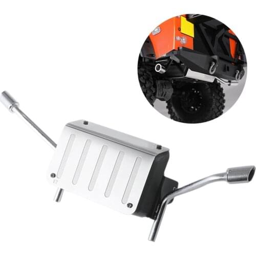 1/10 Traxxas TRX-4 Simulation Metal Fuel Tank Exhaust Pipe for Land Rover T4 Ford Chevrolet RC Car Replacement Spare
