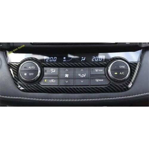 Lapetus Central Control Air Conditioning AC Panel Cover Trim Auto Accessories Fit For Toyota RAV4 RAV 4 2016 2017 2018 ABS