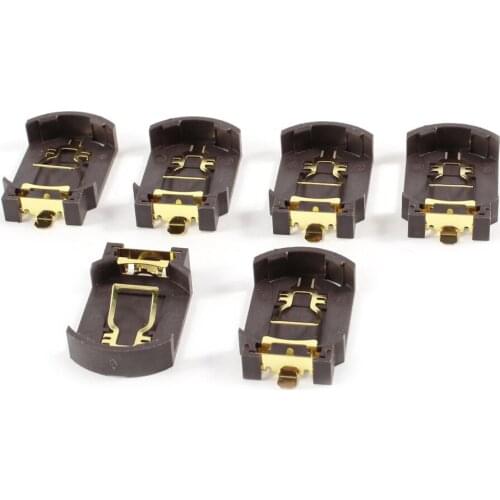 Wholesale5pcs*6PCS Plastic Housing CR2032 Button Cell Battery Socket Holder Case