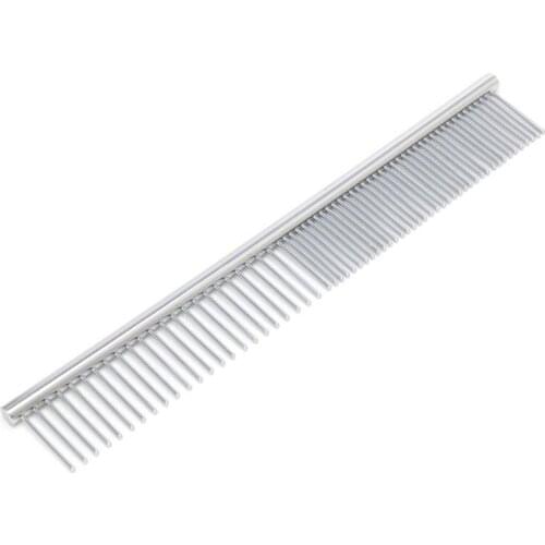 Wholesale Pet Dog Cat Metal Double Row Teeth Brush Grooming hair Comb Rake Tool