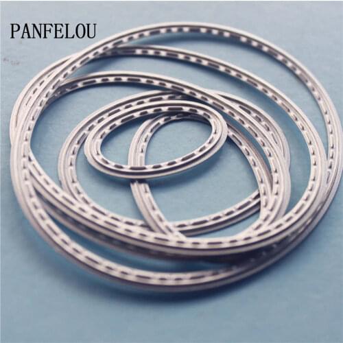 PANFELOU Metal craft The elliptical shape paper die cutting dies for Scrapbooking/DIY Valentines day wedding New year cards