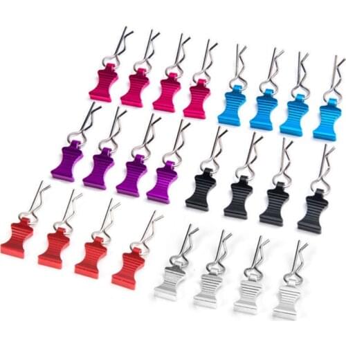 1 Set R-type Body Shell Clips Pin with Aluminum Mount Set For 1/8 1/10 1/12 RC Cars Toys Parts Accessories