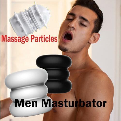 Masturbator Sex Toys For Man Penis Masturbator Vagina Realistic Pussy Adult Glans Trainer Suppliestpe Built-in Massage Particles