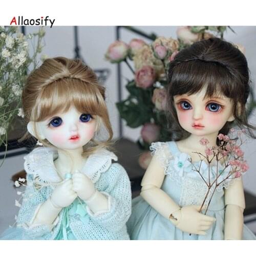 Allaosify bjd wig doll female mori single horsetail Yu Gubian bjd 1/4 1/6 1/8 free shopping