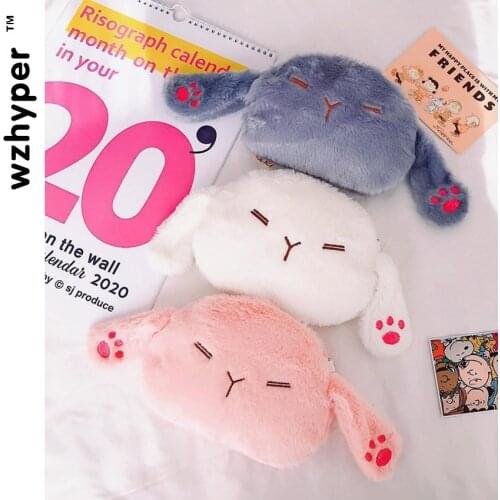 Kawai Girl Bunny Lolita Rabbit Bag Plush Original Design Pearl Chain Messenger Bag Doll Cute Lolita Lo Mother Shoulder Bag