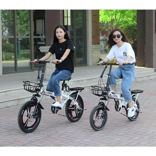 Super Light Portable 16/20 Inch Variable Speed Disc Brake Folding Bike