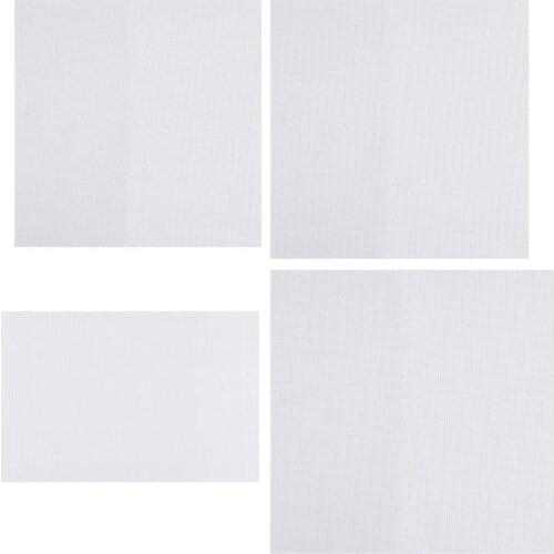 1Pcs 11CT Cross Stitch Fabric Handmade Needlework Stitching Embroidery Craft DIY Handcraft Supplies Cotton 4 Size White