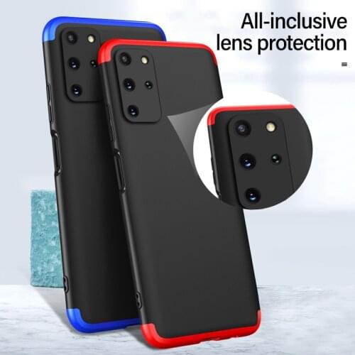 Ultra-thin Colorful Stitching PC Phone Case For Samsung Galaxy S20 S10 E 5G S9 S8 Note 10 9 8 Plus Camera Protection Cover