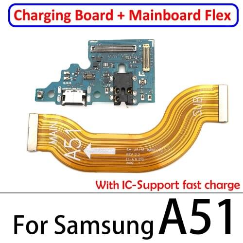 10Pcs Dock Connector USB Charger Charging Port Board MainBoard Flex Cable For Samsung Galaxy A10S A20S A30S A31 A41 A51 A71 A21s