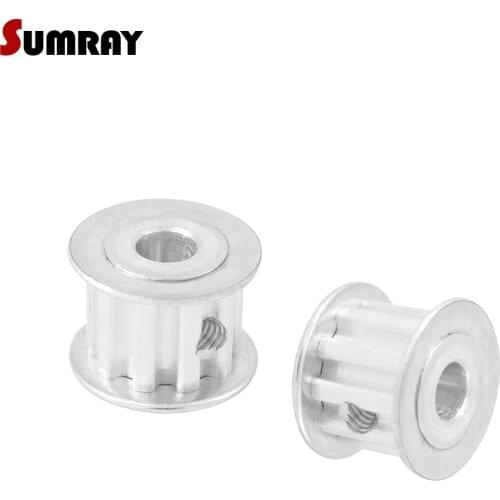 SUMRAY XL 10T Timing Pulley 4/5/6/mm Inner Bore Motor Belt Pulley 11mm Belt Width Aluminium Pulley for CNC Machine 2PCS