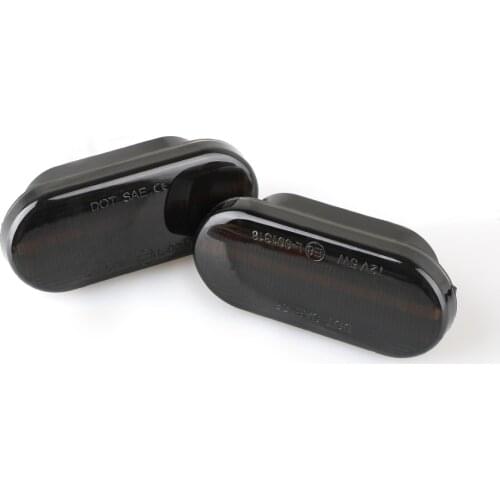 2PCS LED Light Blinker Amber Smoke Side Marker Lights Turn Signal Lights led Indicator Lamp For VW Bora Golf 3 4 Passat 3BG Polo